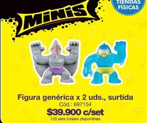 Figura genérica x 2 uds., surtida Cód.: 697154