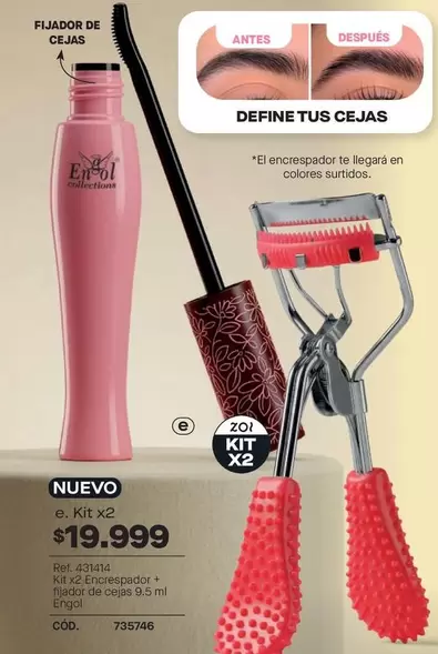Fijador de Cejas + Rizador (Kit x2)