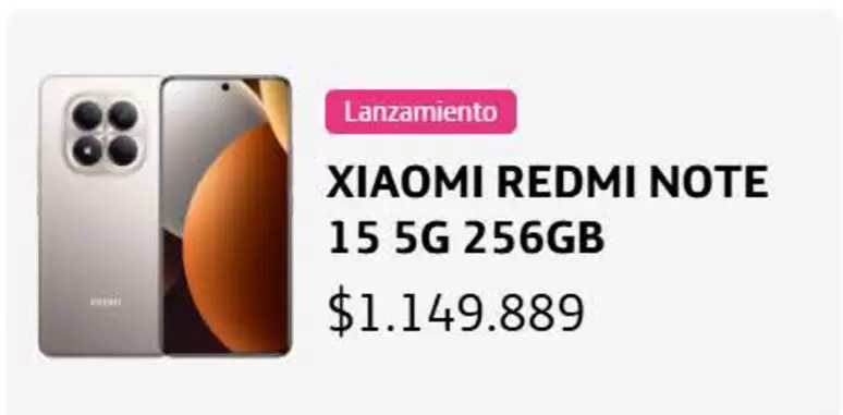 Xiaomi - REDMI NOTE 15 5G 256GB