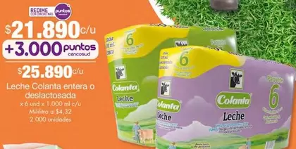 Colanta - Leche entera o deslactosada