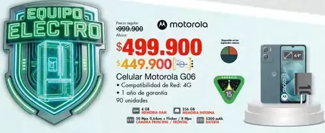 Motorola - Celular G06