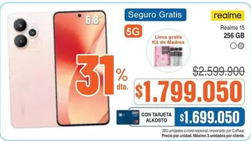 Alkosto - Realme 15 256 GB