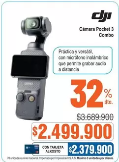 Pocket - Cámara  3 Combo