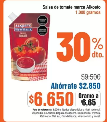 Alkosto - Salsa de tomate marca