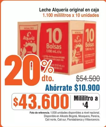 Alquería - Leche original en caja