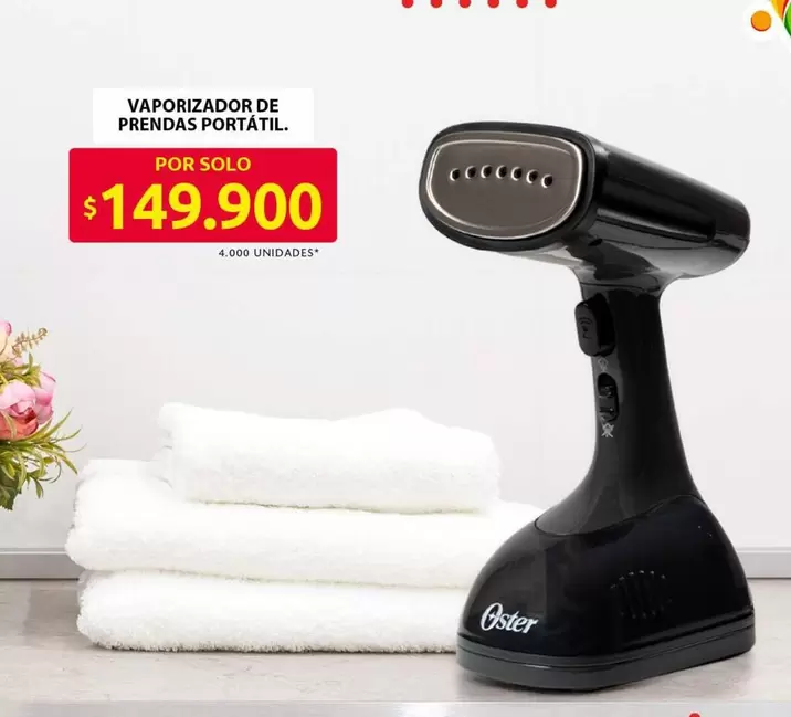 Oster - Vaporizador de prendas portátil