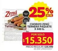Zenú - Chorizo Ternera
