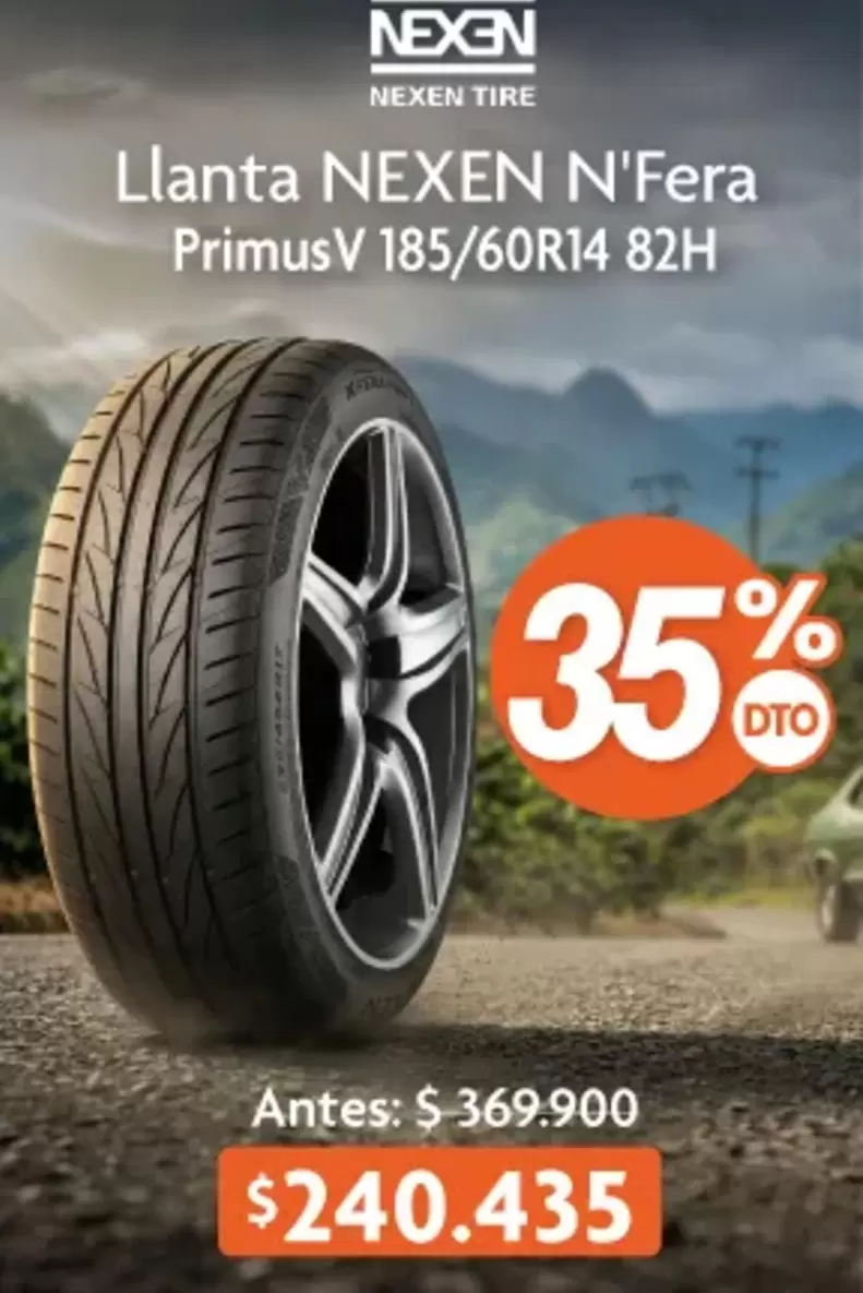 Nexen - Llanta NEXEN N'Fera PrimusV 185/60R14 82H