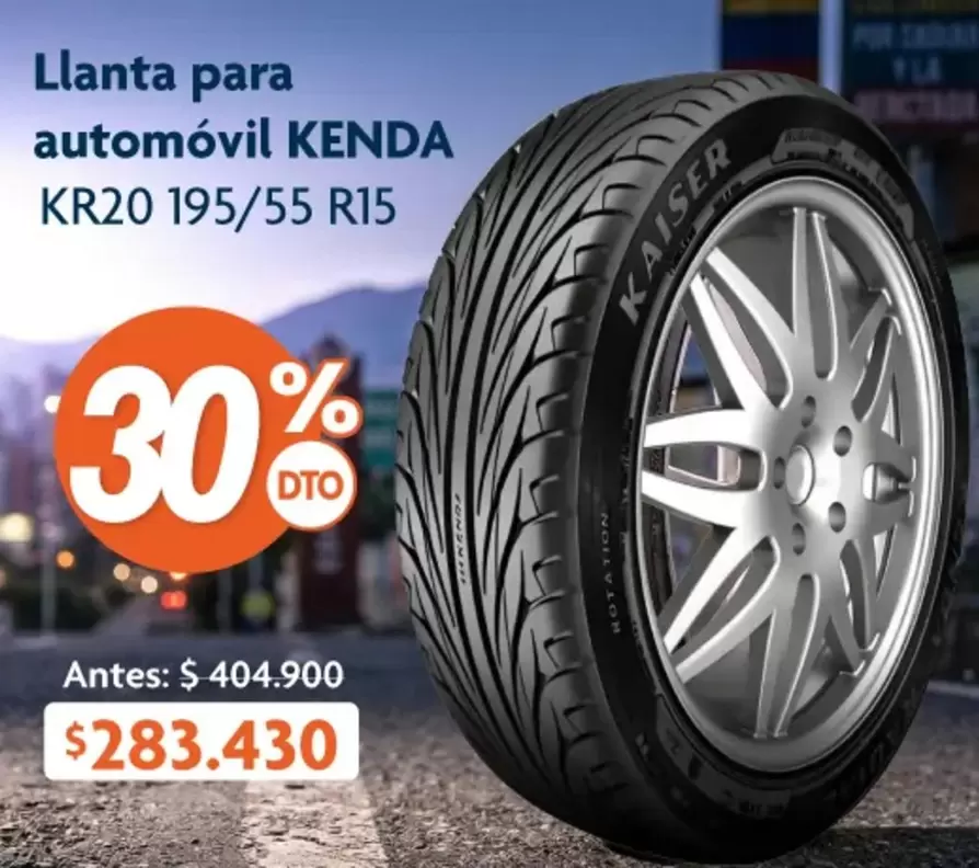 Kenda - Llanta para automóvil KR20 195/55 R15