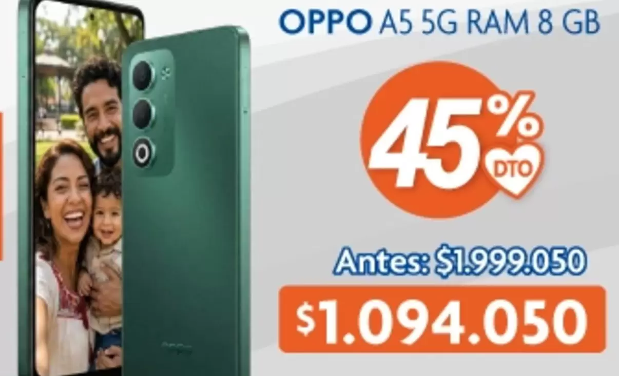 A5 5G RAM 8 GB