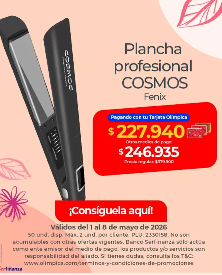 Pago - Plancha profesional Fenix