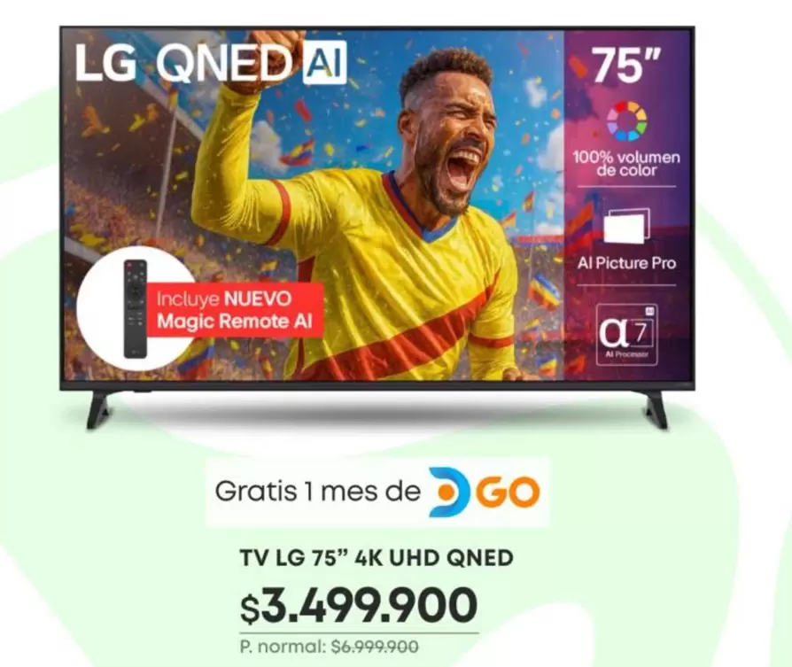 LG - TV 75" 4K UHD QNED