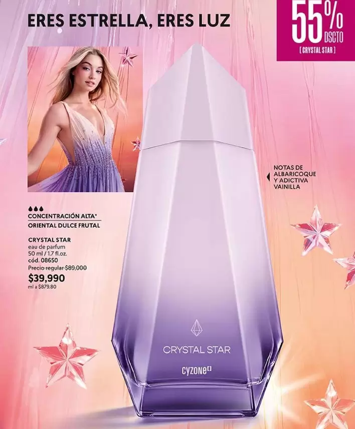 Oriental - CRYSTAL STAR Eau de Parfum  Dulce Frutal