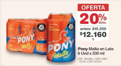Pony Malta -  en Lata