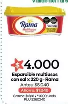 Rama - Esparcible multiusos con sal