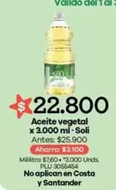 Costa - Aceite vegetal