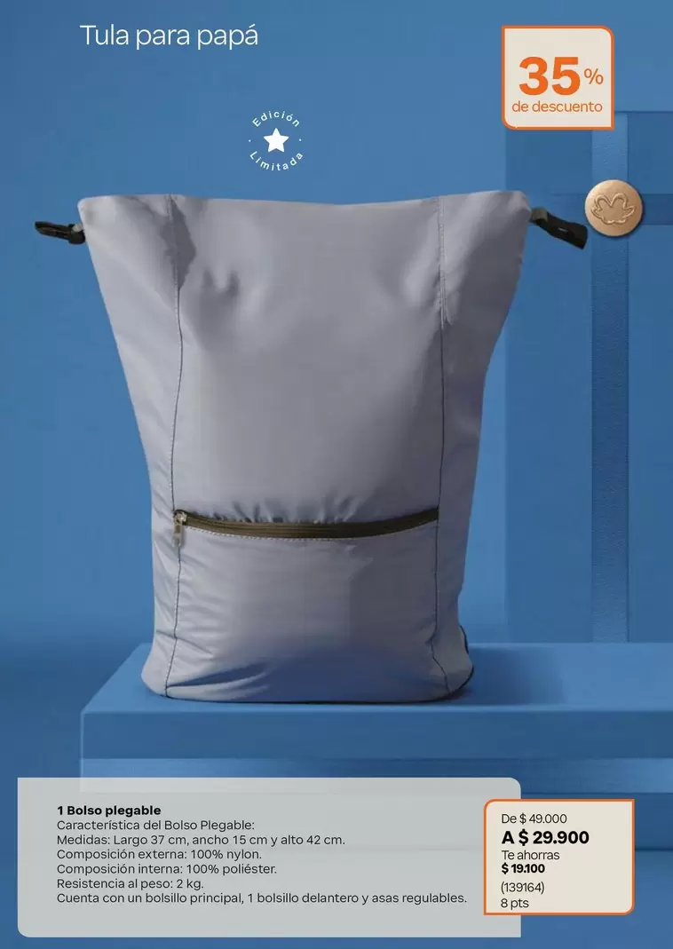 Bolsa plegable