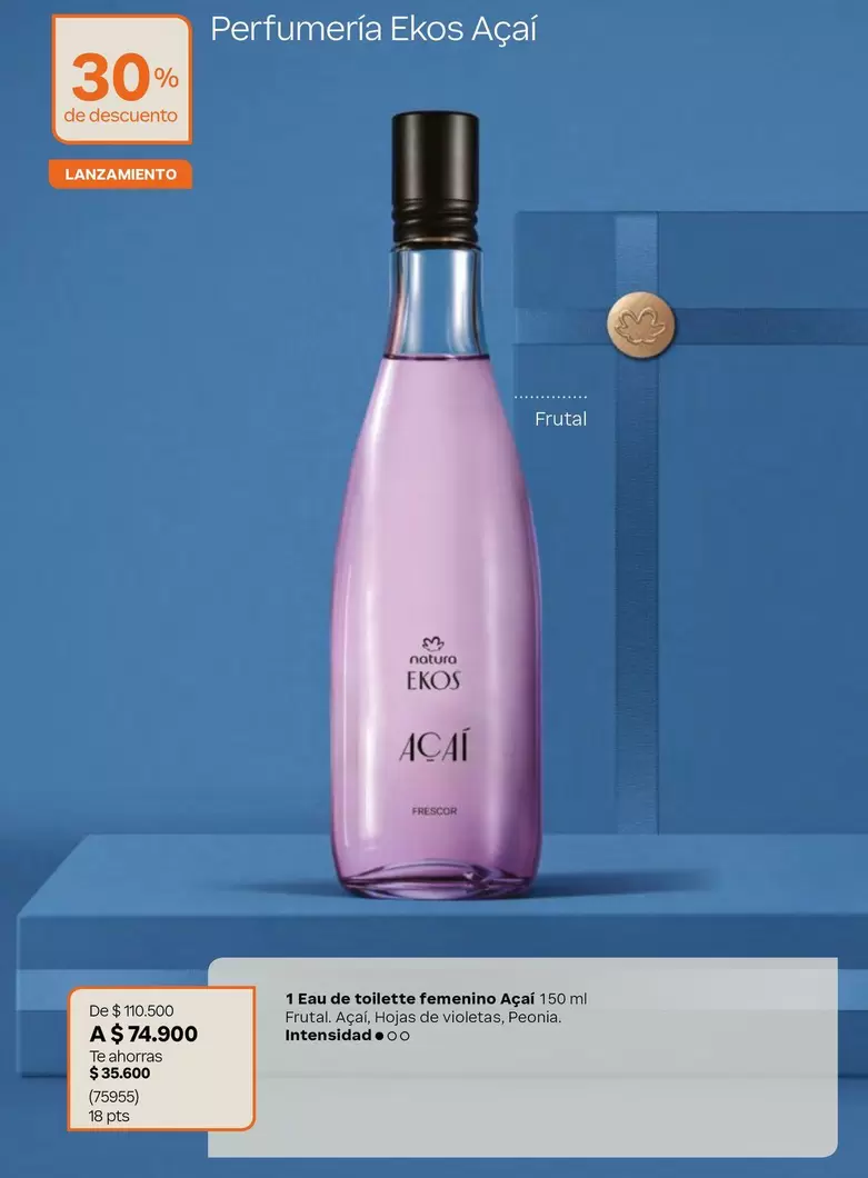 Natura - Eau de toilette feminino Acai