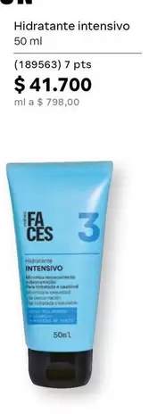 Hidratante intensivo 50 ml