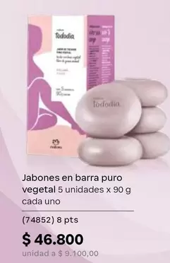 Puro - Jabones en barra puro vegetal 5 unidades