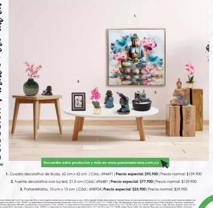 especial - Cuadro decorativo de Buda, 62 cm x 62 cm | Cód.: 69491