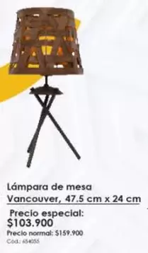 especial - Lámpara de mesa Vancouver