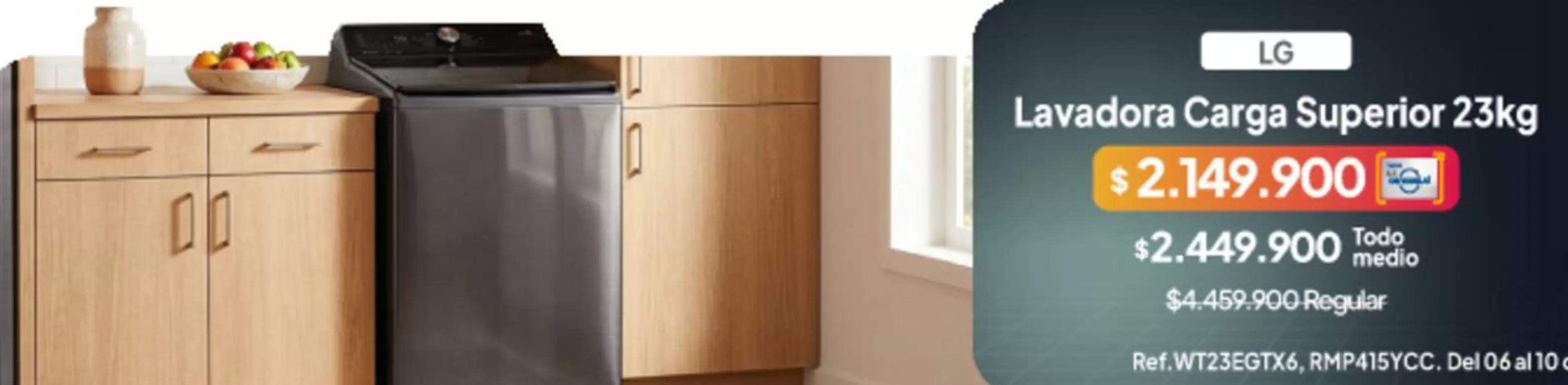 LG - Lavadora Carga Superior 23kg