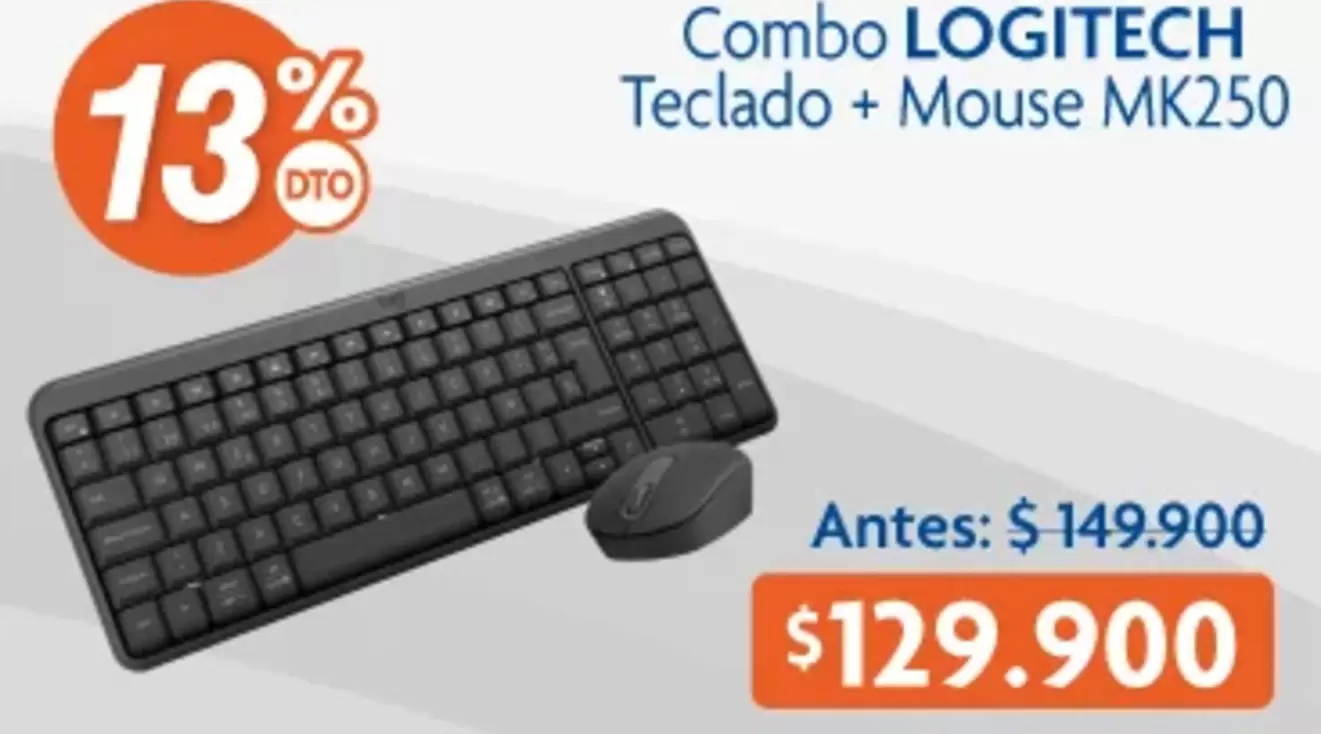 Logitech - Teclado + Mouse MK250