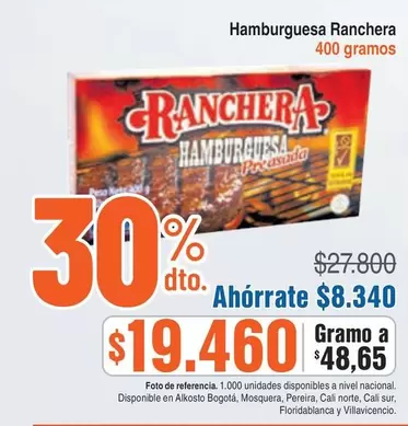 ranchera - Hamburguesa Ranchera