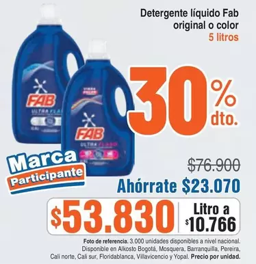 Fab - Detergente líquido