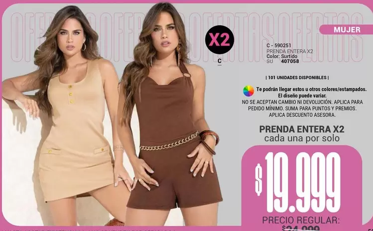 no - PRENDA ENTERA X2
