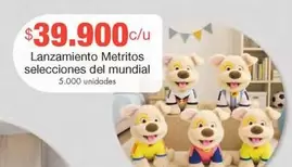 Mundial - Lanzamiento Metritos selecciones del mundial