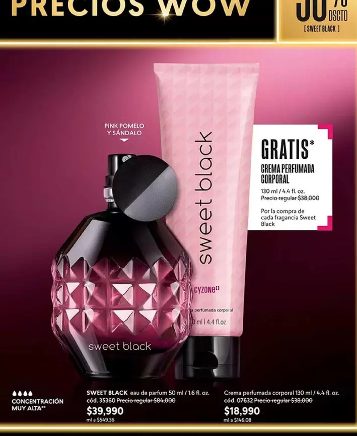 sweet black - Sweet Black Eau de Parfum and Body Cream