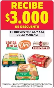 Santa Clara - Huevos Tipo AA y AAA