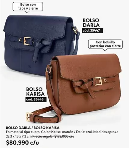 BOLSO DARLA / BOLSO KARISA cód. 35447 / cód. 35446