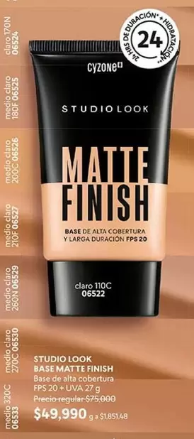 Finish - STUDIO LOOK BASE MATTE FINISH
