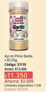 Badia - Ajo en Polvo