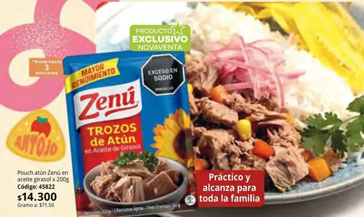 Zenú - Trozo de Atún en Aceite Girasol