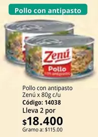 Zenú - Pollo con antipasto