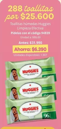 Huggies - 288 toallitas