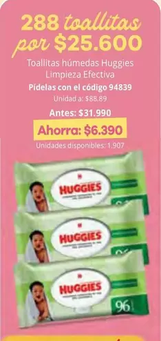 Huggies - 288 toallitas