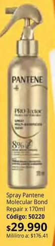 Pantene - Spray Molecular Bond Repair x 170ml Código: 50220