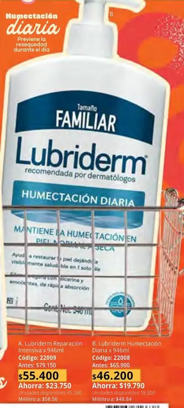 Lubriderm -  Reparación Intensiva Humectación Diaria