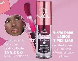 Suave - Tinta para labios y mejillas Kaba x 5ml Código: 46346