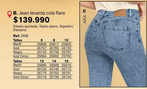 Leonisa - Jean levanta cola flare