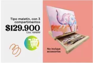 Tipo maletín, con 3 compartimentos Cód.: 681689