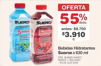 Bebidas Hidratantes 630 ml