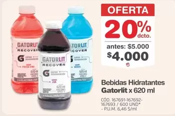 Bebidas Hidratantes x 620 ml