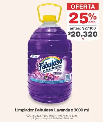 Fabuloso - Limpiador Ultra Fresca x 3000 ml