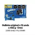oreo - Galleta original x 12